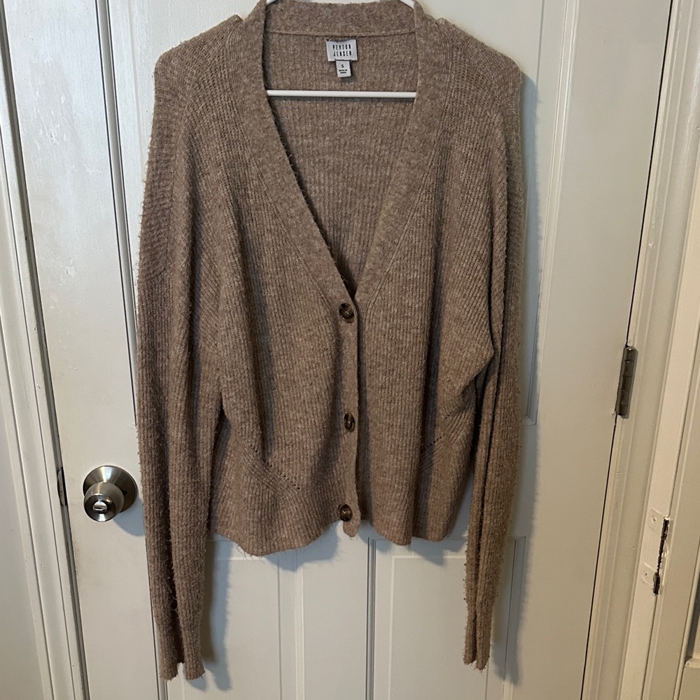 Peyton Jensen Women's Brown Cardigan Sweater